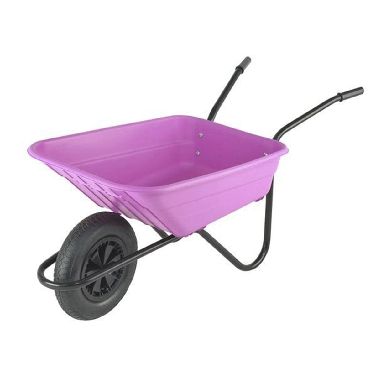 Walsall Wheelbarrow 90L Polypropylene Barrow In A Box - Pink