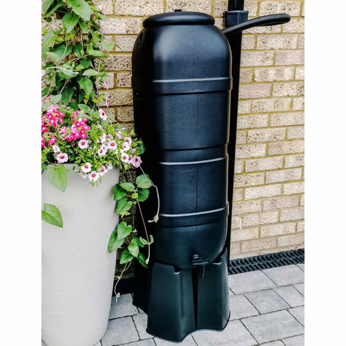 Charles Bentley 100L Slimline Water Butt Set Including Tap With Stand And Filler Kit - Image 3