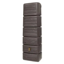 Garantia Slim Wood Wall Tank 300L - Dark Wood Effect