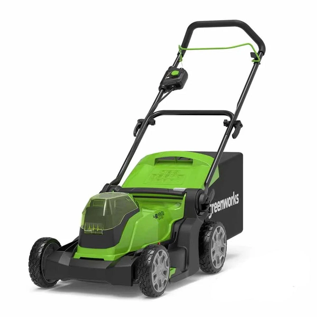 Greenworks 48v Cordless 41cm Lawnmower With Two 24v 2Ah Batteries & 2A Charger