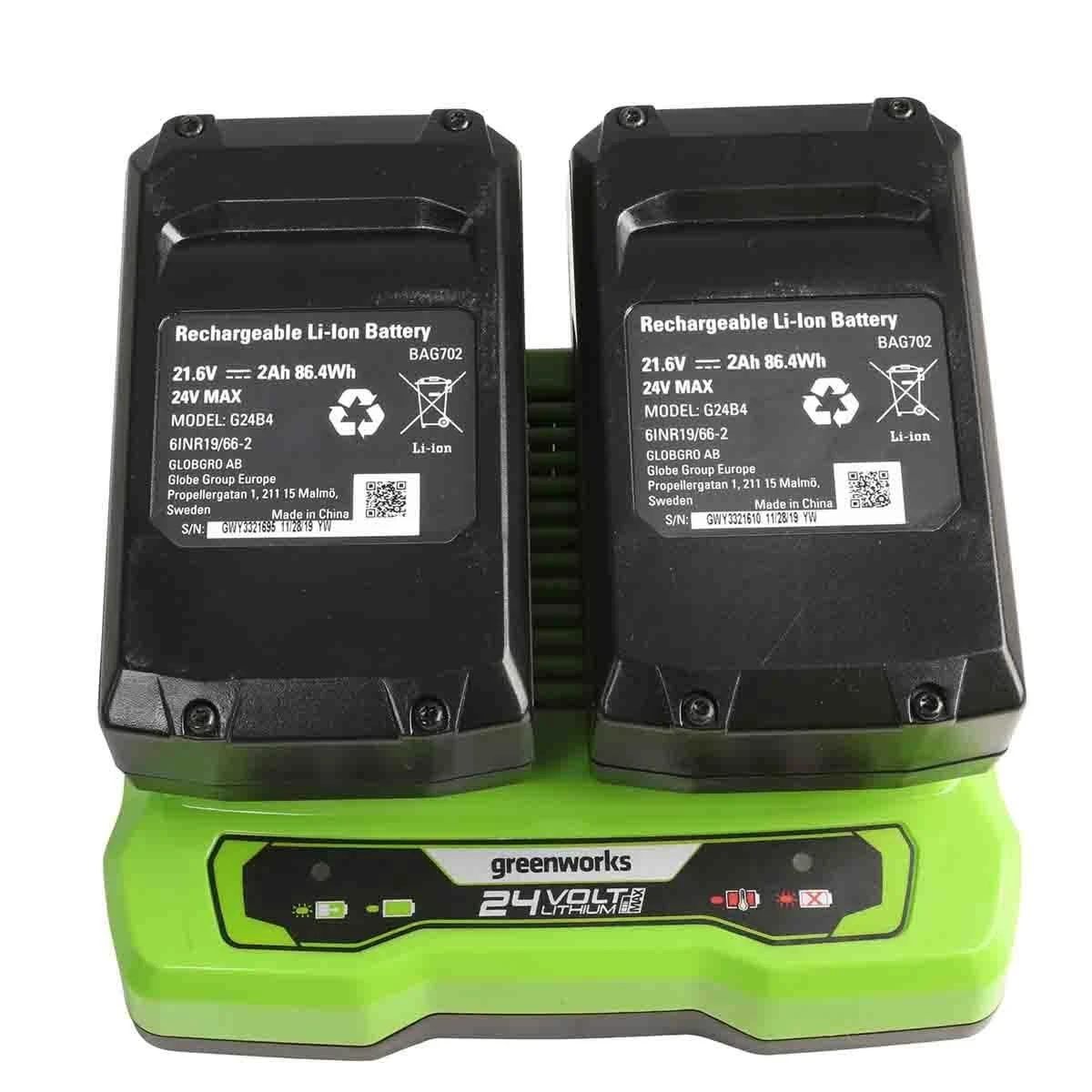 Greenworks 48v 46cm Cordless Brushless Self Propelled Lawnmower (2 X 4AH Battery & Twin Charger) - Image 5