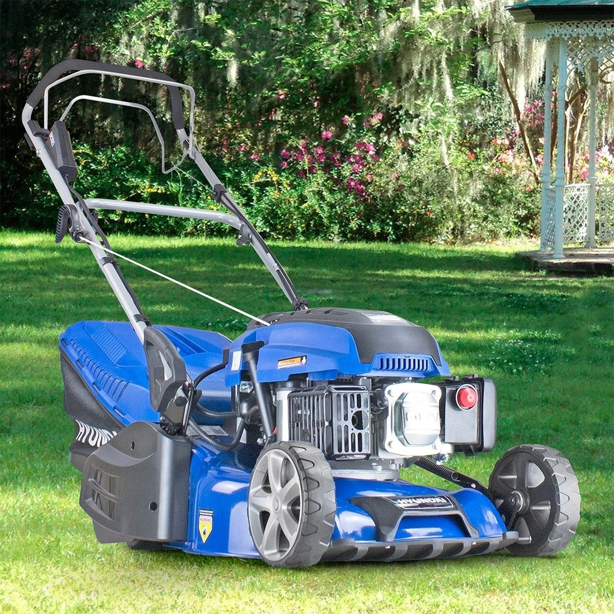 Hyundai HYM430SPER Self Propelled 17" 43cm 430mm 139cc Electric Start Petrol Roller Lawn Mower - Includes 500ml Engine Oil - Image 15
