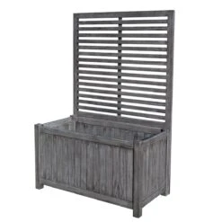 Rowlinson Alderley Grey Planter & Lattice