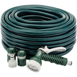 Draper 12mm Bore Garden Hose And Spray Gun Kit - 30m