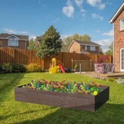 NBB Recycled Furniture EverYear Raised Bed L1200 X D640 X H400mm - Brown