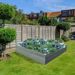 NBB Recycled Furniture EverYear Raised Bed L1200 X D1240 X H300mm - Grey