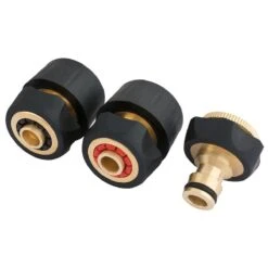 Draper Brass & Rubber Hose Connector Set (3 Piece)