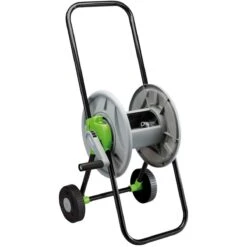 Draper Garden Hose Reel Cart - Black And Green