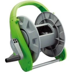 Draper Premium Garden Hose Reel - Grey And Green