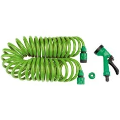 Draper Recoil Hose With Spray Gun & Tap Connector - 10m