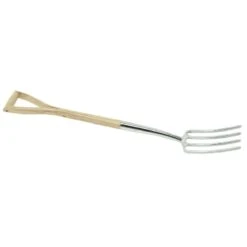 Draper Stainless Steel Border Fork With Ash Handle