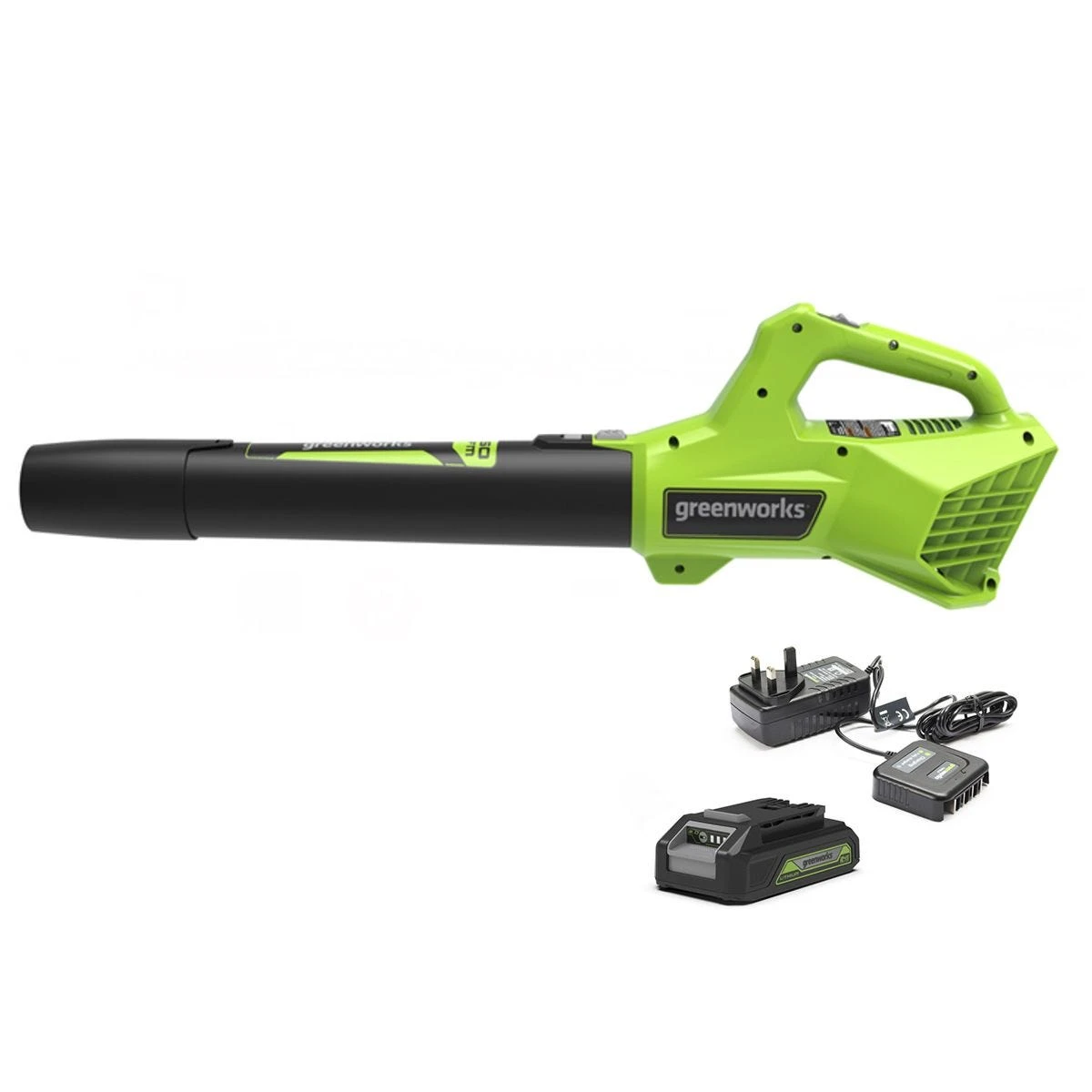 Greenworks 24v Cordless Variable Speed Axial Blower With 2ah Battery & Charger - Image 2