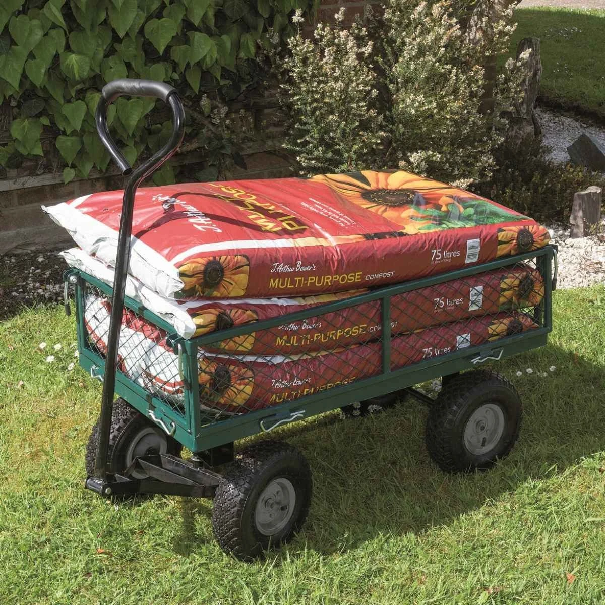 Draper Steel Mesh Gardeners Cart - Image 2