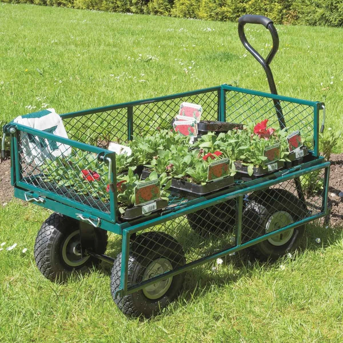 Draper Steel Mesh Gardeners Cart - Image 3