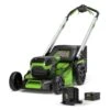 Greenworks 60v Cordless 46cm Brushless Self Propelled Lawn Mower With 4Ah Battery And Charger