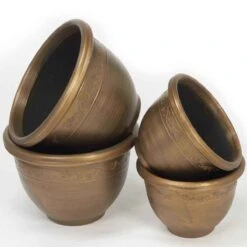 Garden Grow Antique Effect Planters - 4 Pack