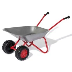 Rolly Toys Kids Wheelbarrow - Silver/Red