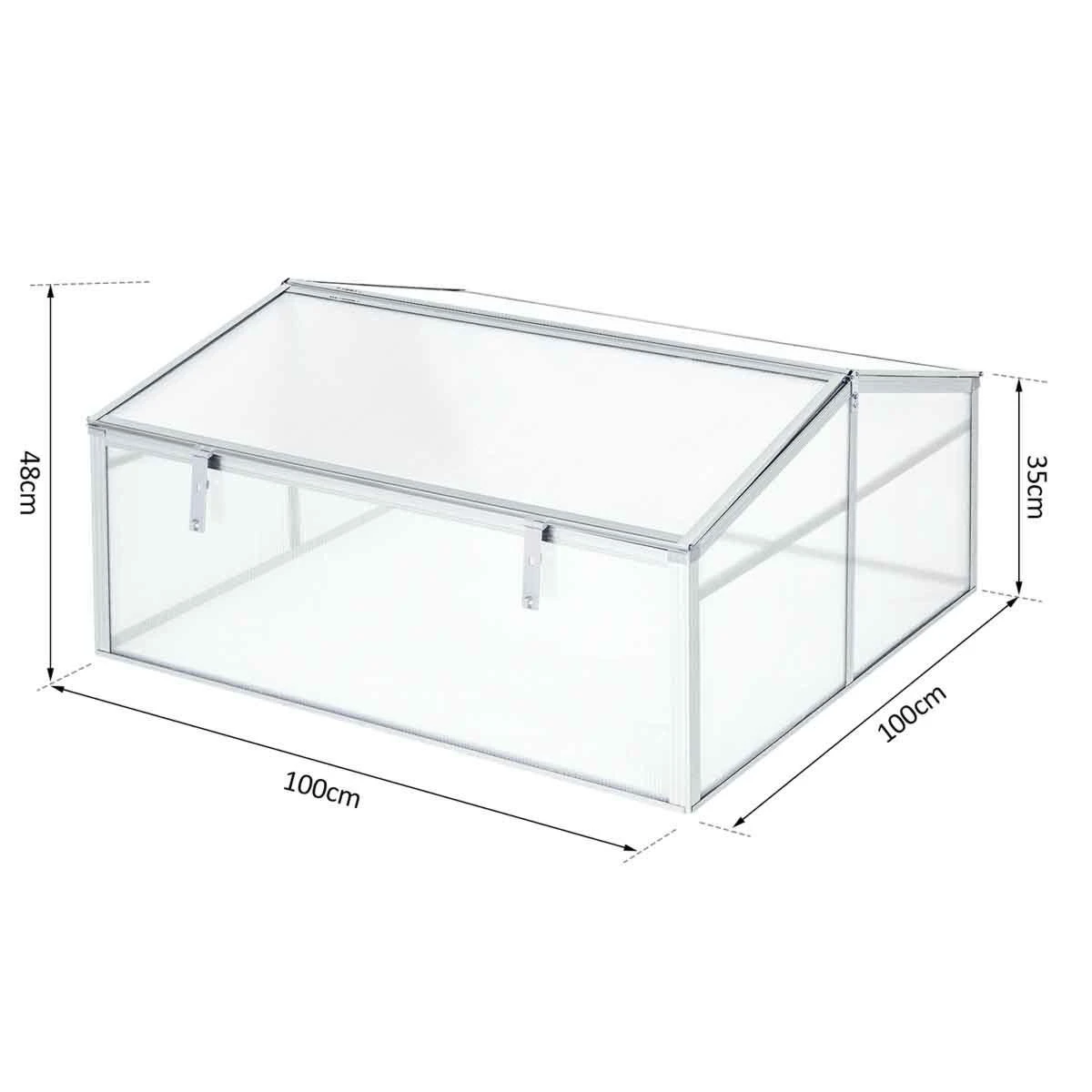 Outsunny 2 Level Adjustable Cold Frame Greenhouse - Image 6
