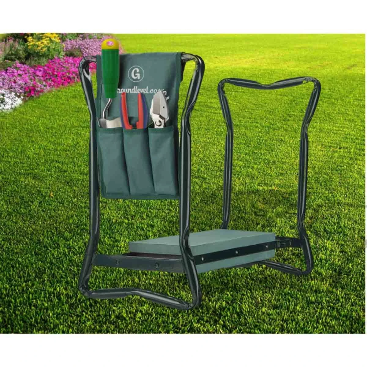 Groundlevel Garden Kneeler & Seat - Green - Image 2