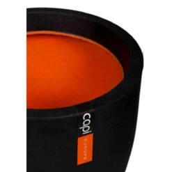 Capi Europe Ball Planter Rib NL 54x52 - Black