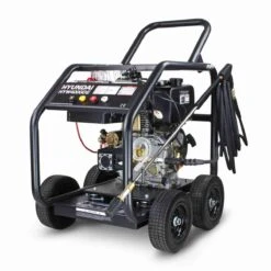 Hyundai 4000psi Diesel Pressure Washer - Black & Steel