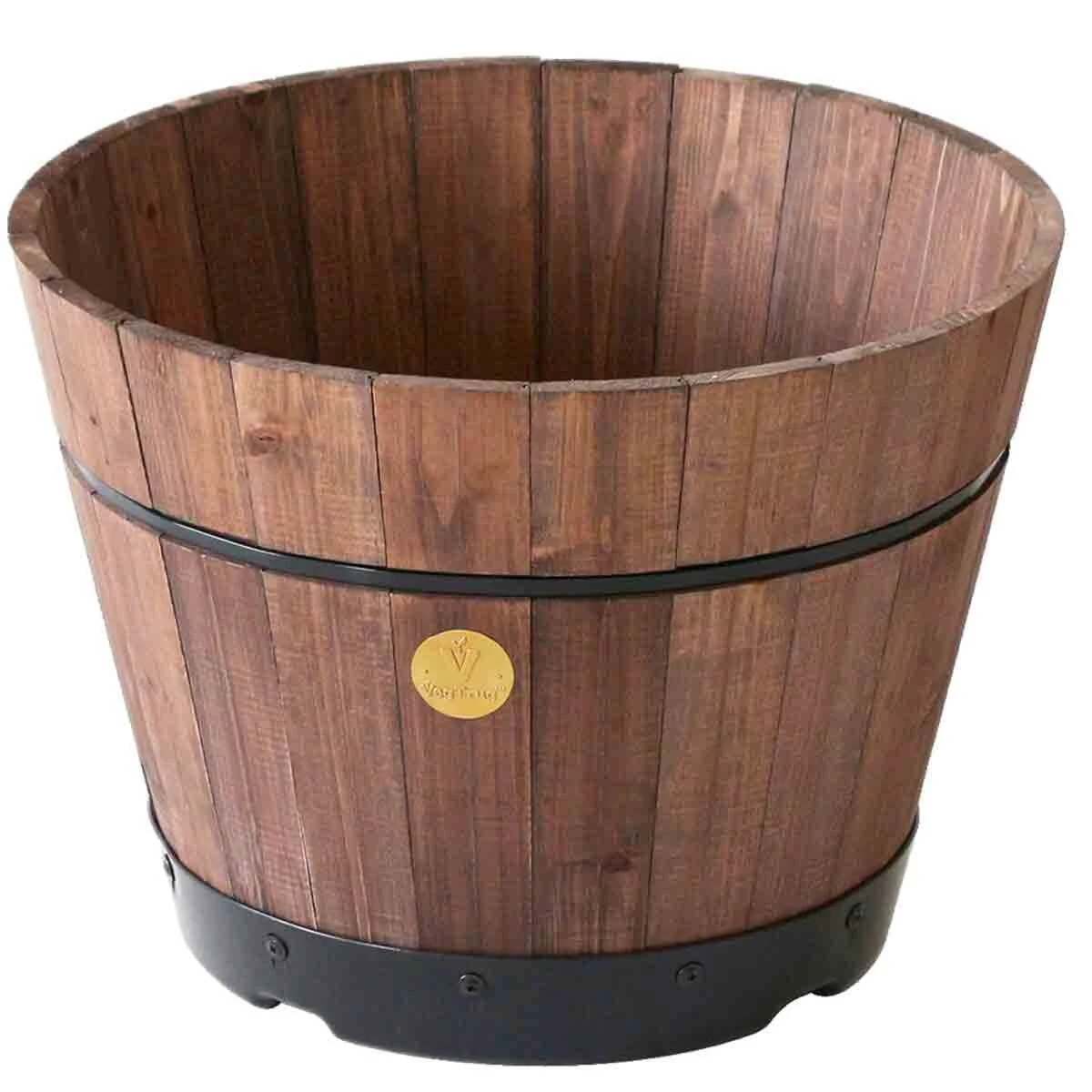 Vegtrug Medium Barrel 46cm - Dark Brown