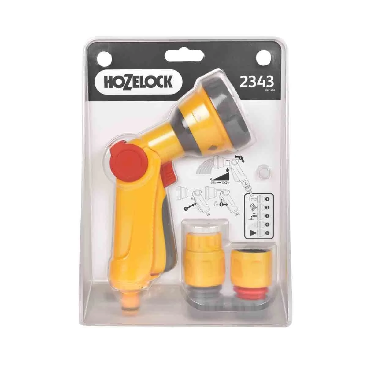 Hozelock Multi Spray Gun Starter Set 2343 - Yellow & Grey - Image 3