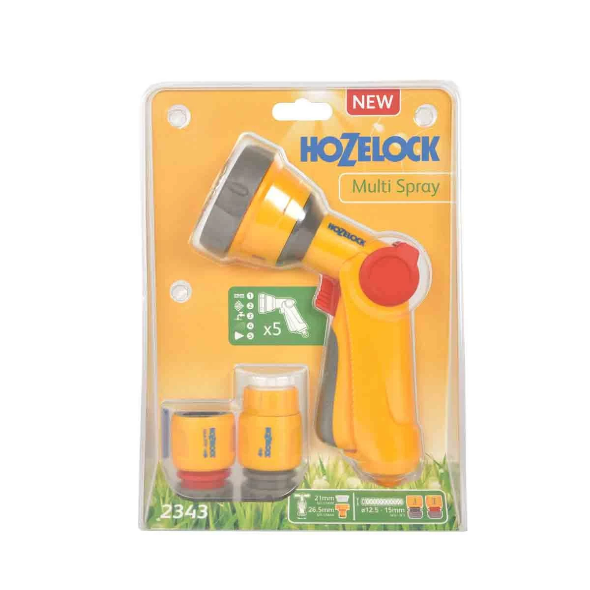 Hozelock Multi Spray Gun Starter Set 2343 - Yellow & Grey - Image 4
