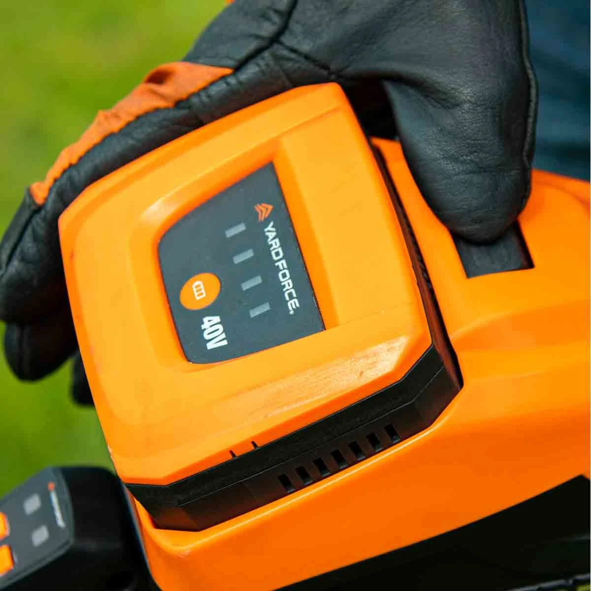 Yard Force 40V Cordless Hedge Trimmer W/ 60Cm Cutting Length W/ Lithium-ion Battery And Charger - Orange & Black - Image 7