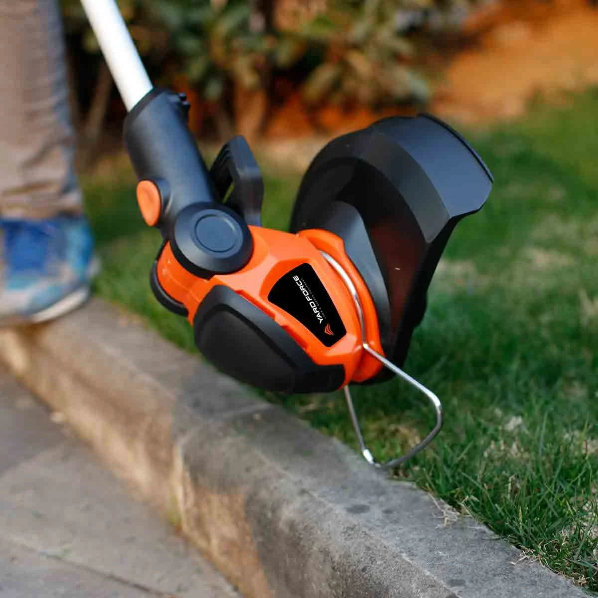 Yard Force 25Cm 20V Cordless Grass Trimmer W/ 2.0Ah Li-ion Battery And Charger - Orange & Black - Image 4