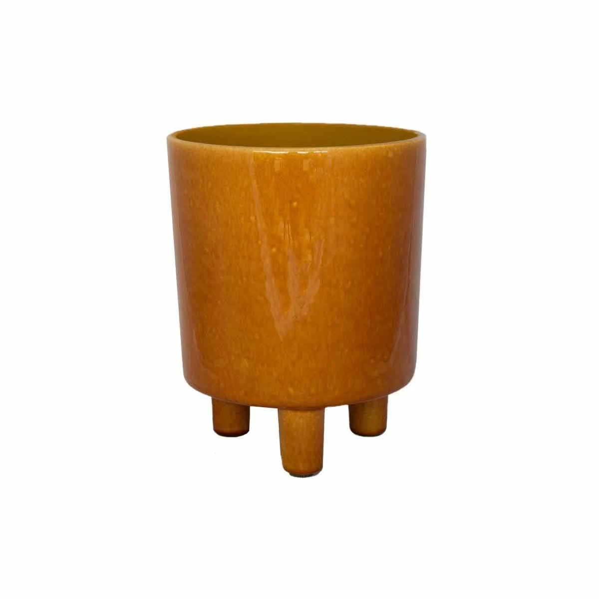 Ivyline Pisa Mustard Planter - H24Cm X D20Cm - Image 2