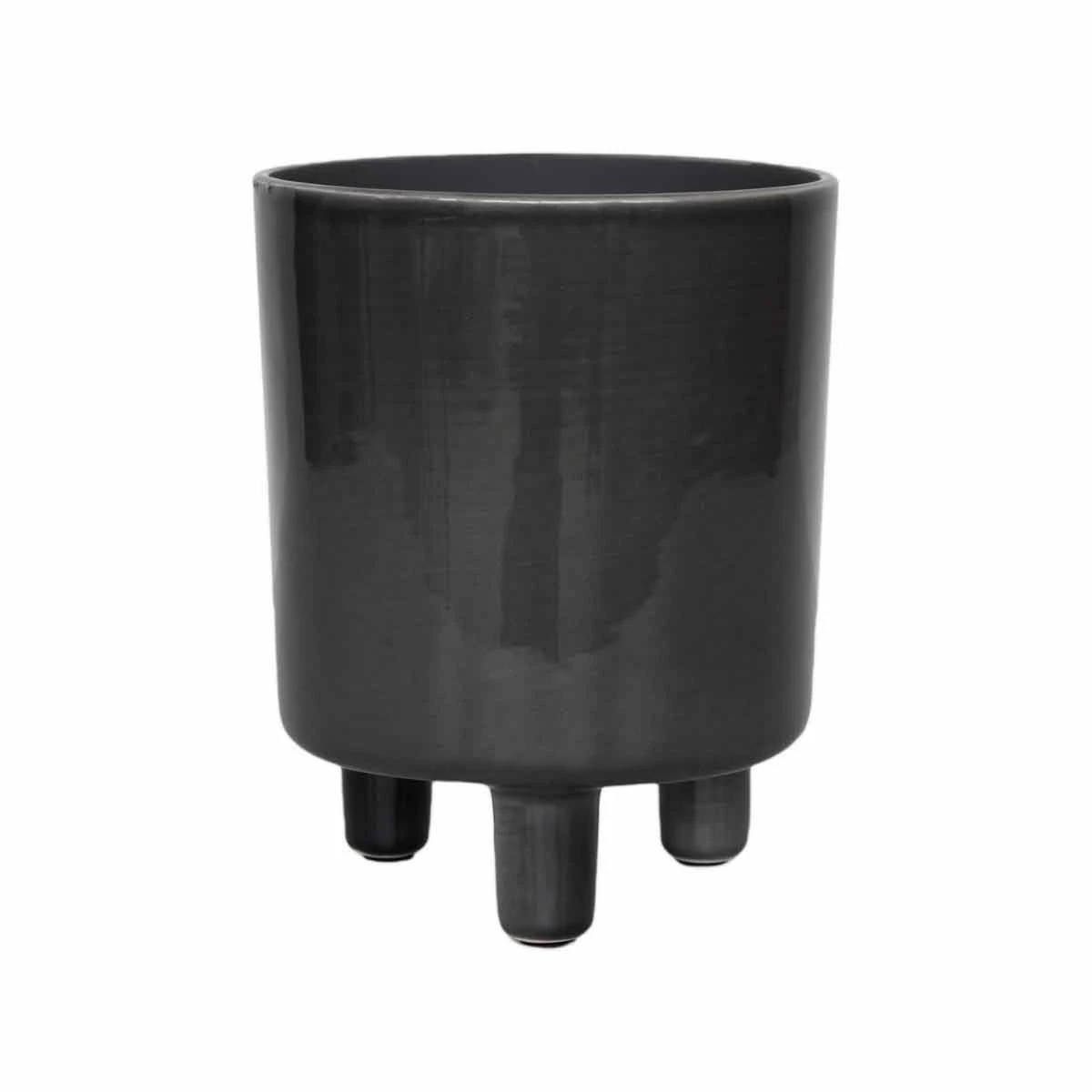 Ivyline Pisa Slate Planter - H24Cm X D20Cm - Image 2