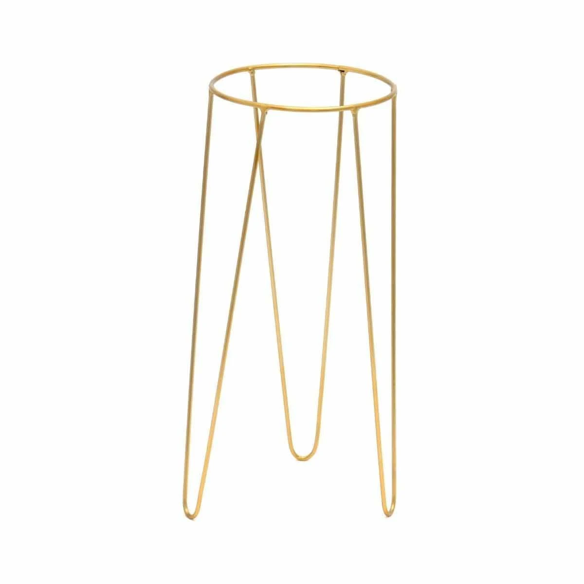 Ivyline Pianta Stand In Gold - H35Cm D19Cm - Image 2