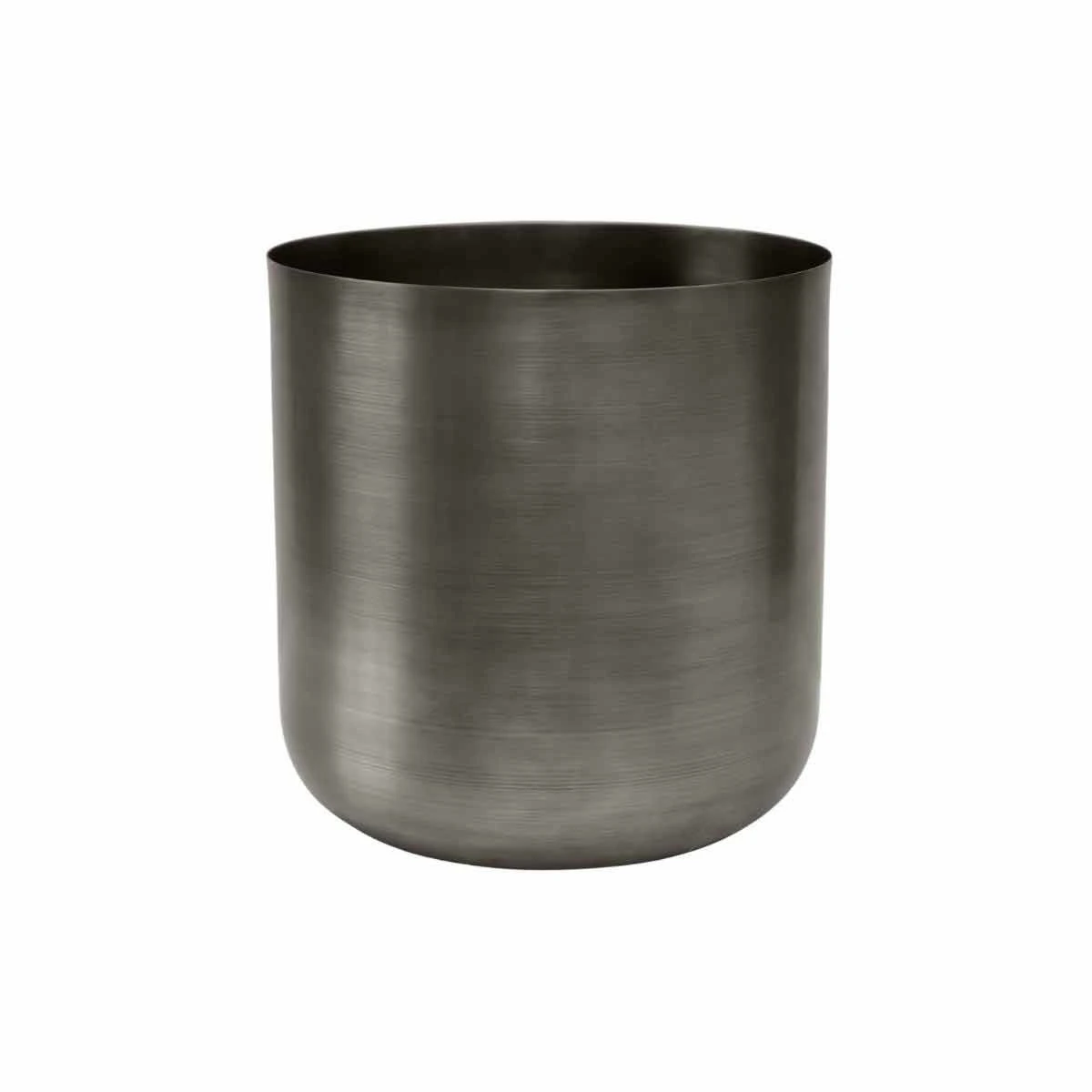 Ivyline Indoor Chelsea Pewter Planter - H28Cm D28Cm - Image 2