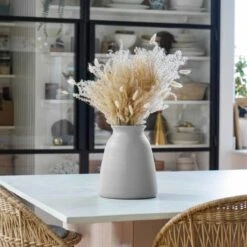 Ivyline Akemi Vase Clean Grey - H26Cm W21Cm