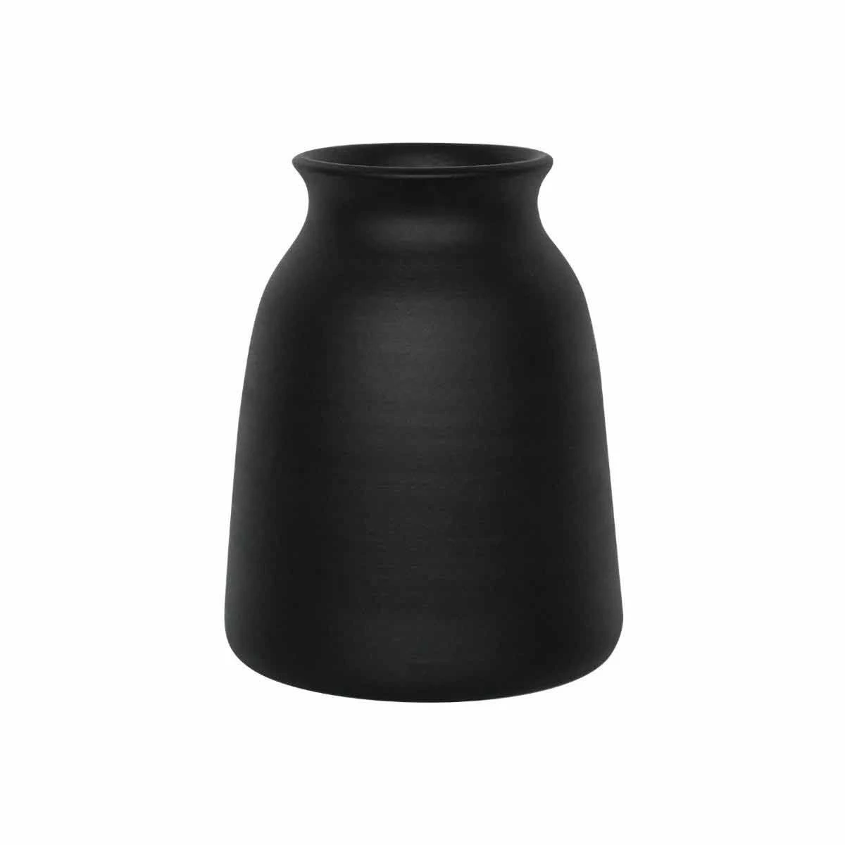 Ivyline Akemi Vase Carbon Black - H26Cm W21Cm - Image 2
