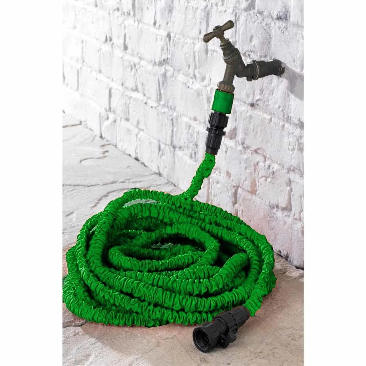 Groundlevel 50Ft Magic Expandable Hose With 7-dial Spray Gun - Green - Image 2