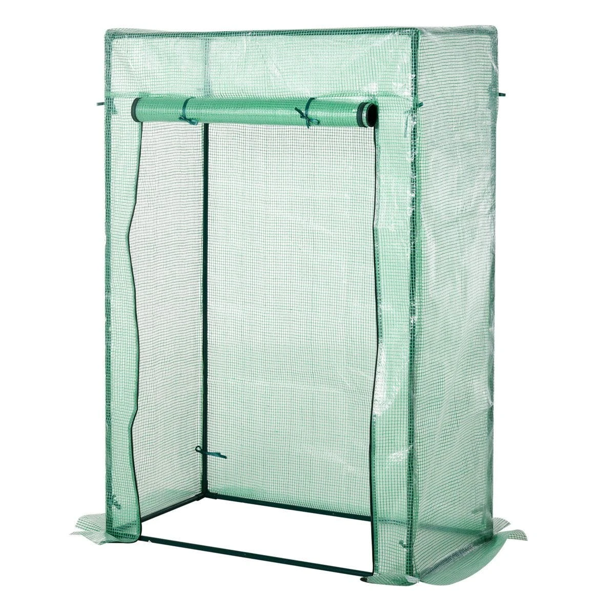 Outsunny 100 X 50 X 150cm Greenhouse W/ Zipper Roll-up Door Outdoor Green