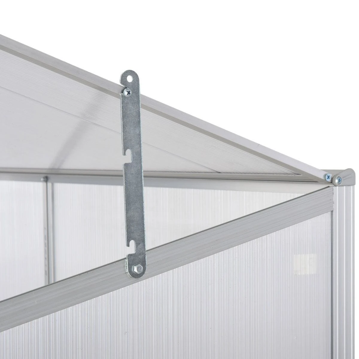 Outsunny 4x2Ft 3-tier Greenhouse Outdoor Plant Grow Aluminium Frame W/ Roof Door - Image 9