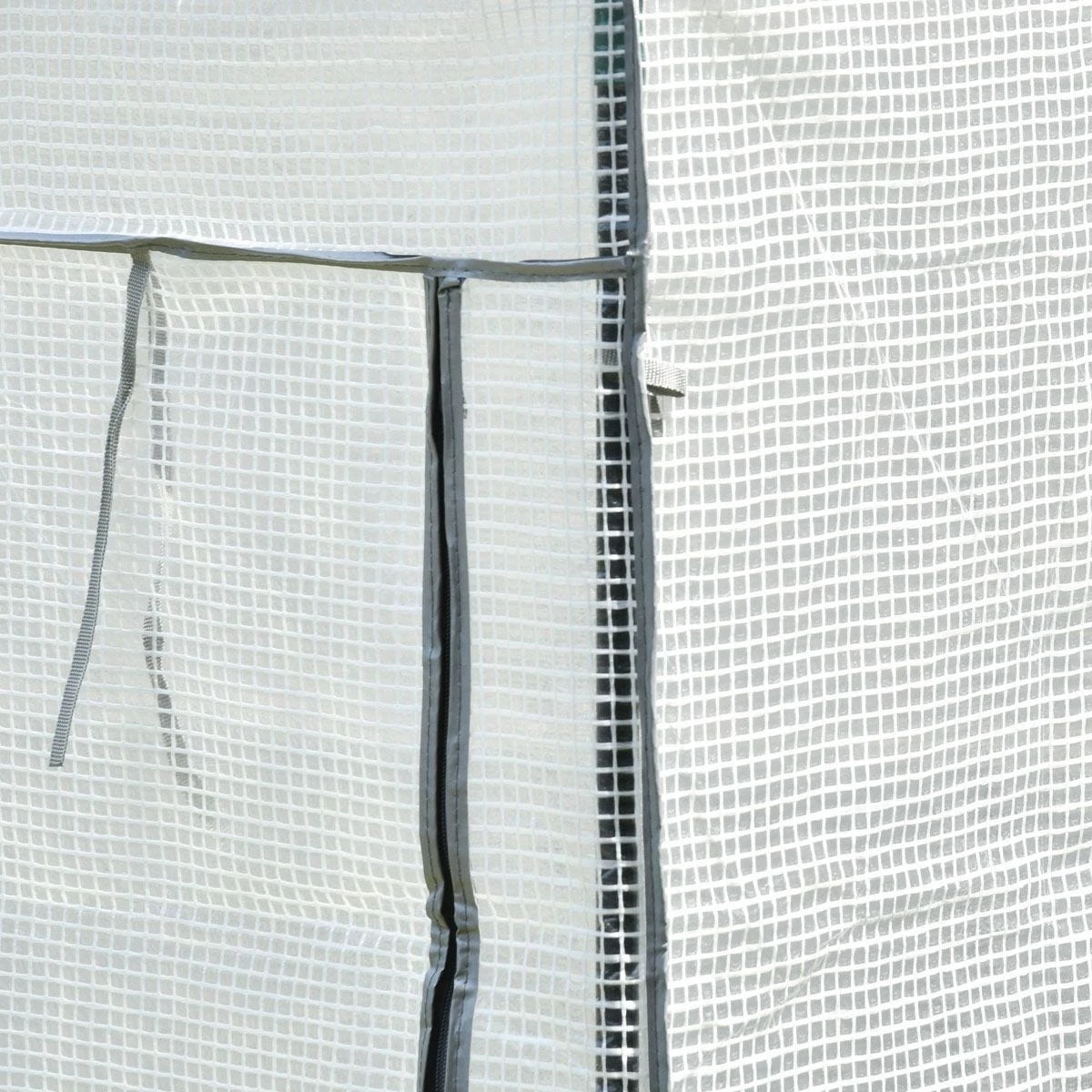 Outsunny 100 X 50 X 150cm Greenhouse W/ Zipper Roll-up Door Outdoor White - Image 7