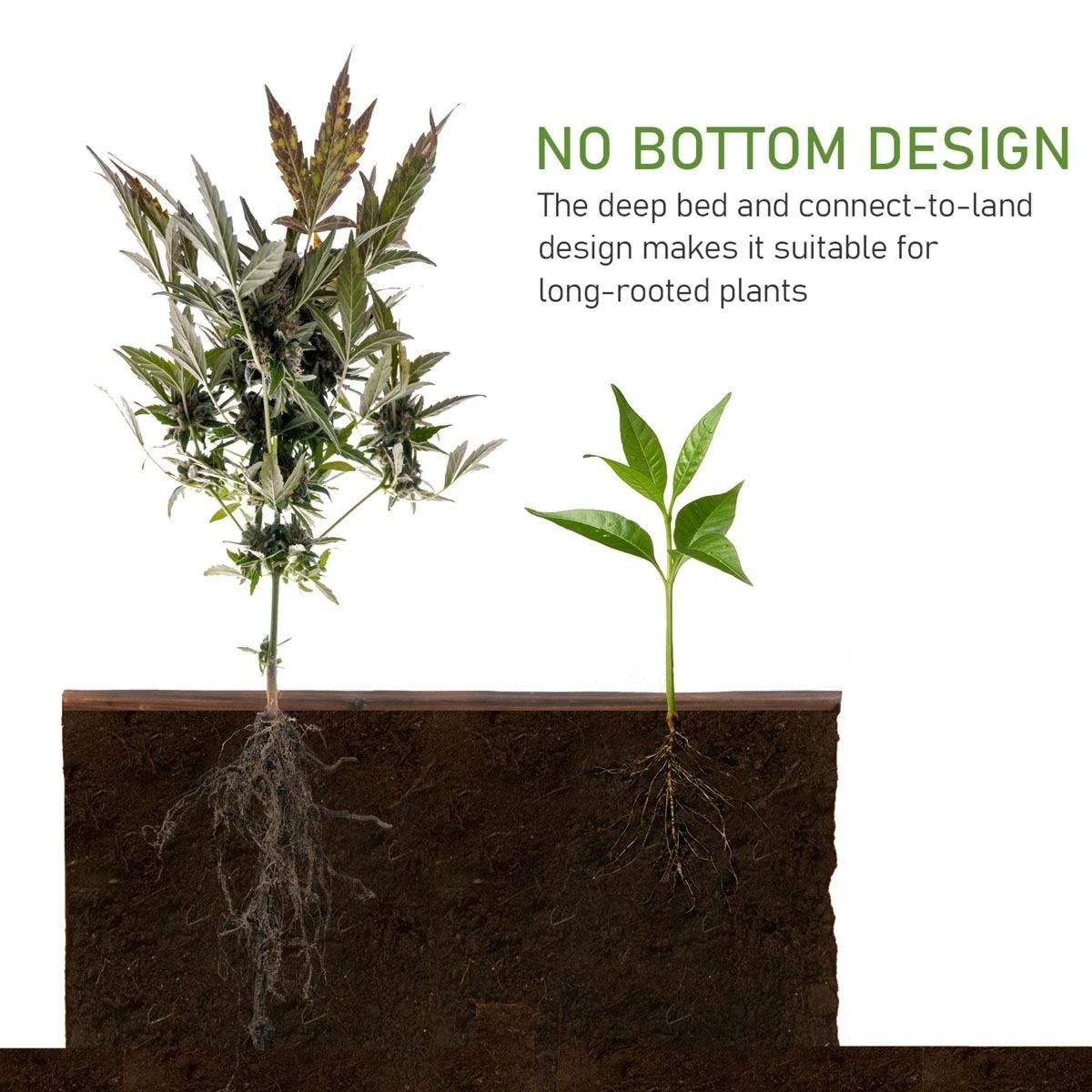 Outsunny Wooden Raised Garden Bed Planter Grow Containers Flower Pot 80 X 80cm - Image 5