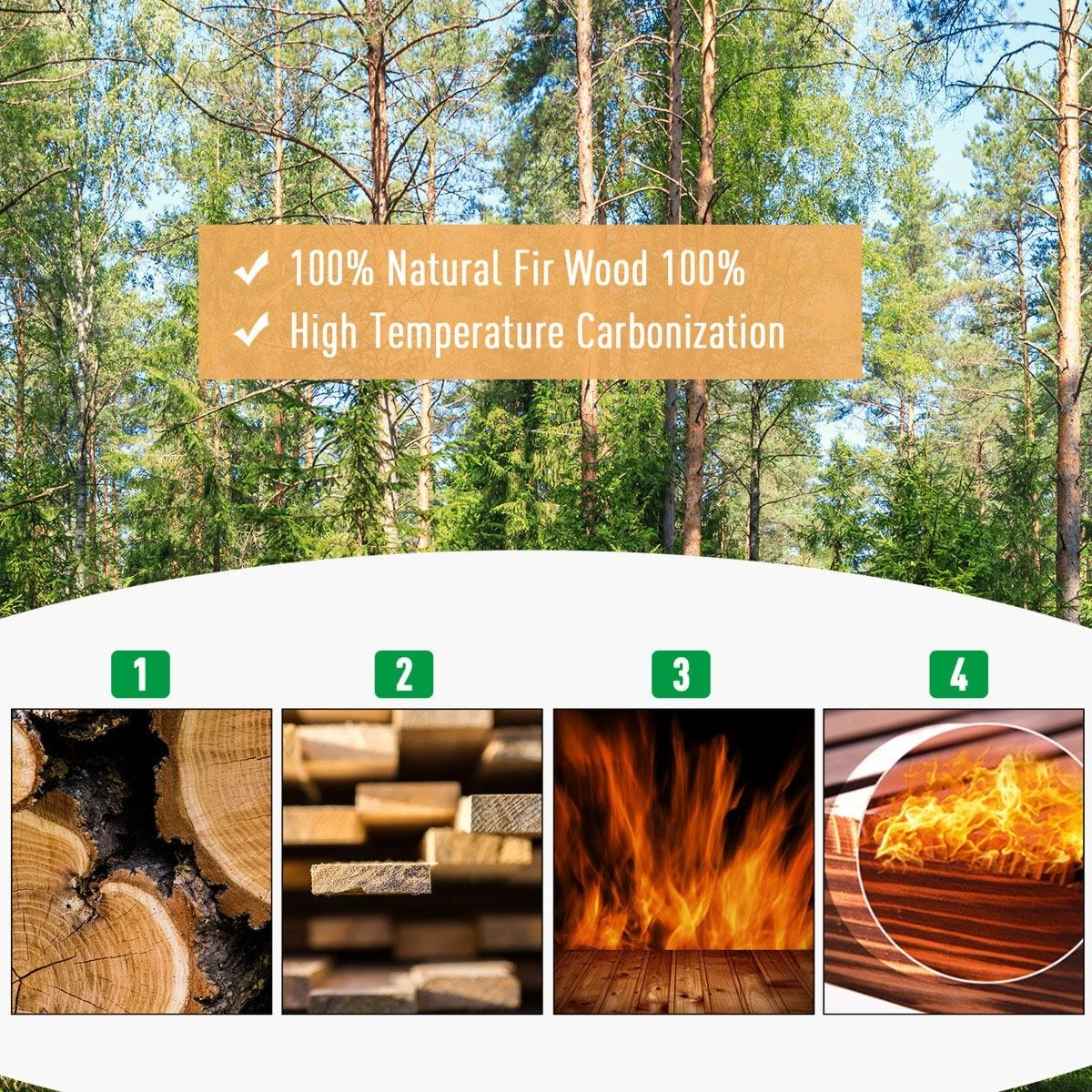 Outsunny Wooden Raised Garden Bed Planter Grow Containers Flower Pot 80 X 80cm - Image 7