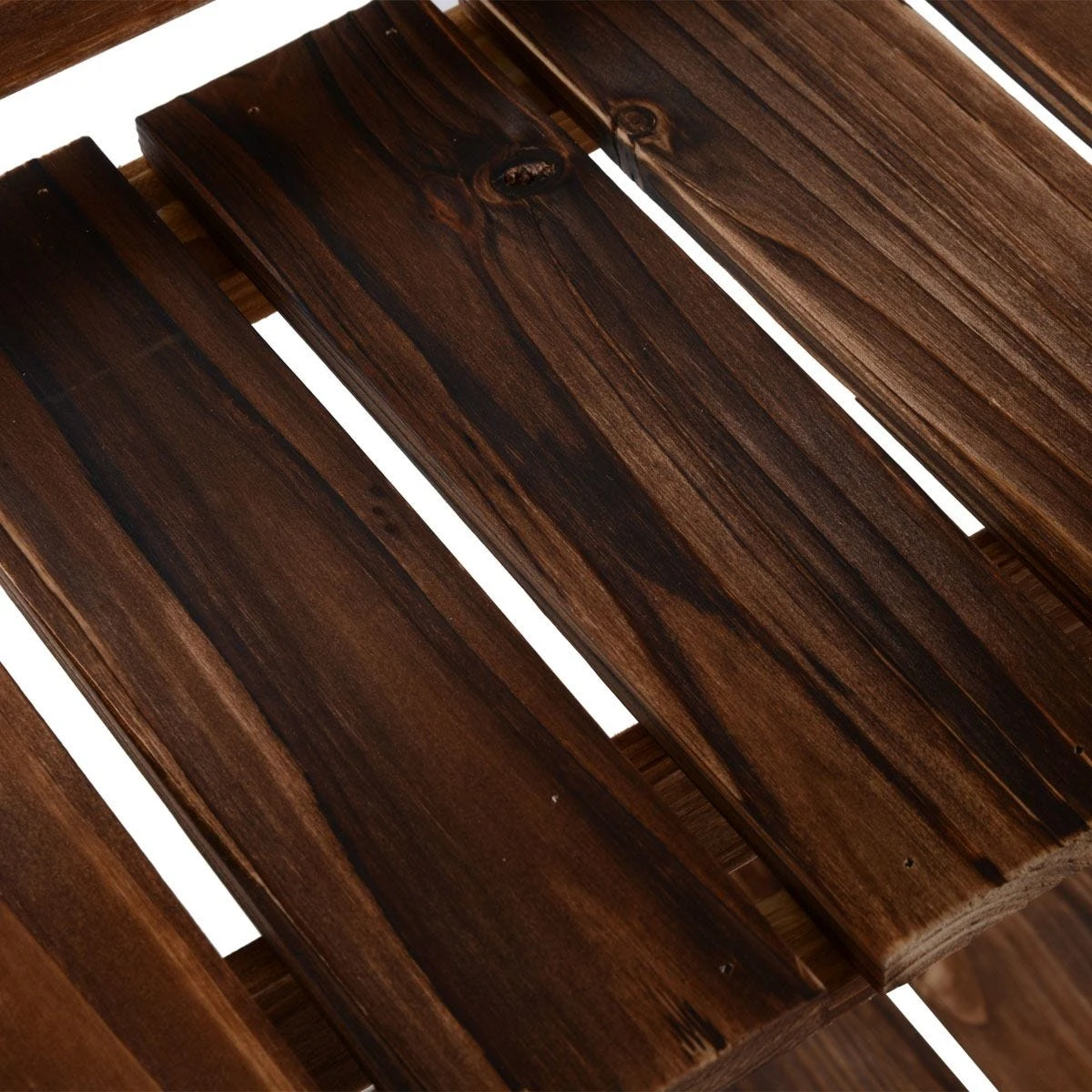 Outsunny Wooden Flower Pot Rack Holder Fold Storage Shelf Stand Vegetable - Image 9