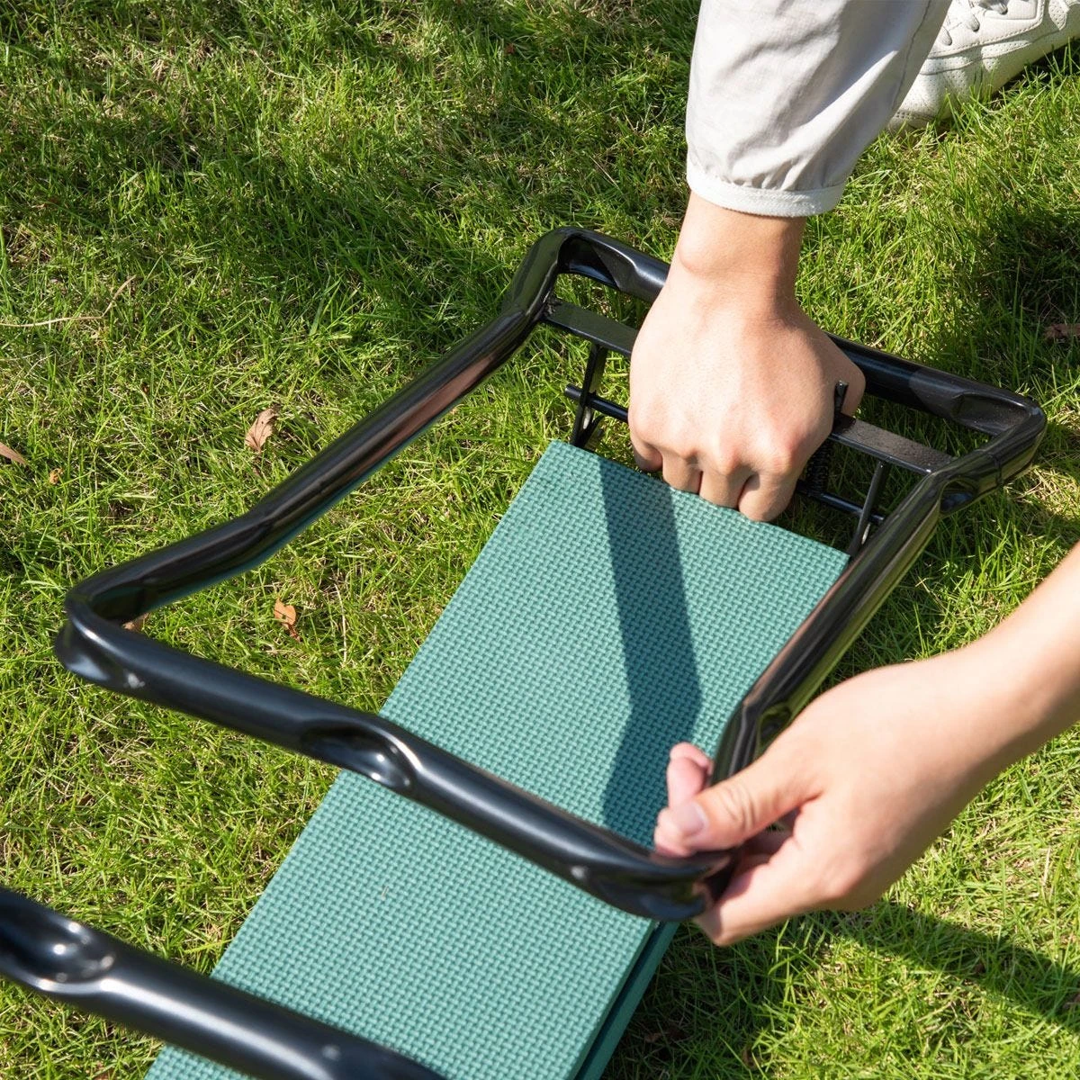 Outsunny 2In1 Folding Garden Kneeler Foam Chair Pad Support Bench Gardening Tool - Image 9