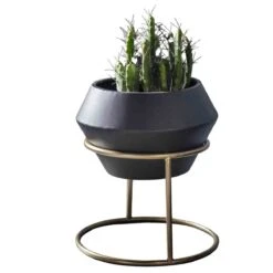 Whitehall Metal Planter Black 350x400Mm