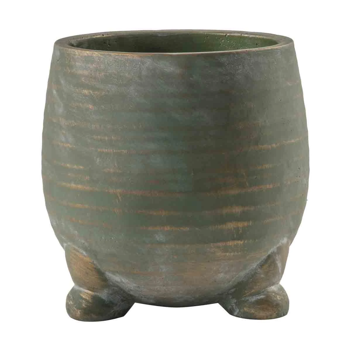Harrow Pot Gold/Green 190x190x190Mm
