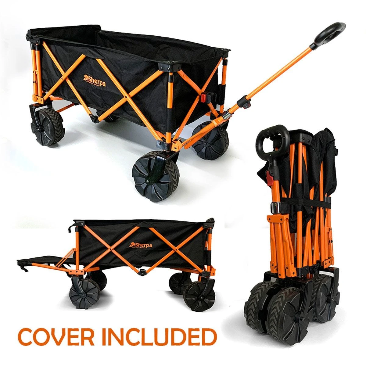 Sherpa Tools Folding Cart With Tailgate End & Cover - Image 4
