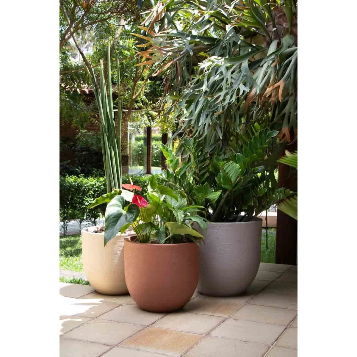 Tramontina Brown Laos Planter (54cm High) - Image 2