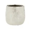 Interiors By Ph Small White Silver Ceramic Planter