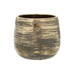 Interiors By Ph Small Ceramic Metallic Planter